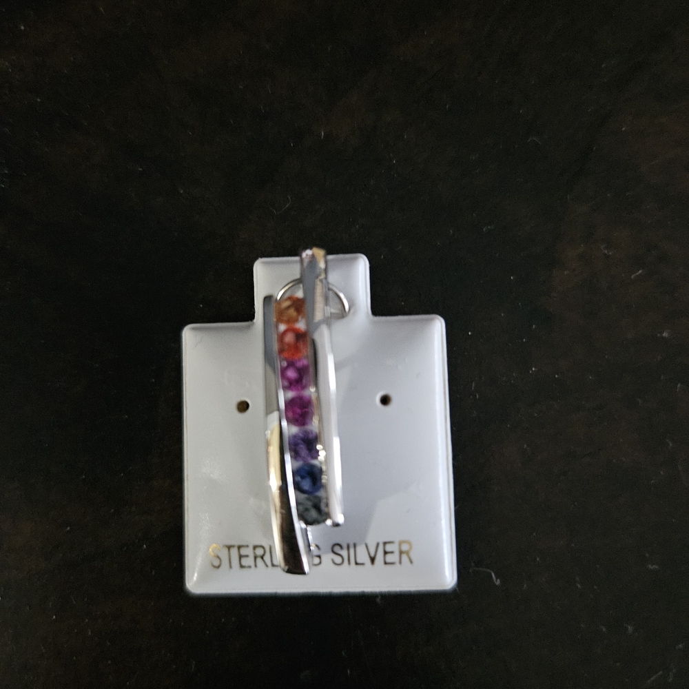 Sterling Silver Rainbow Pendant